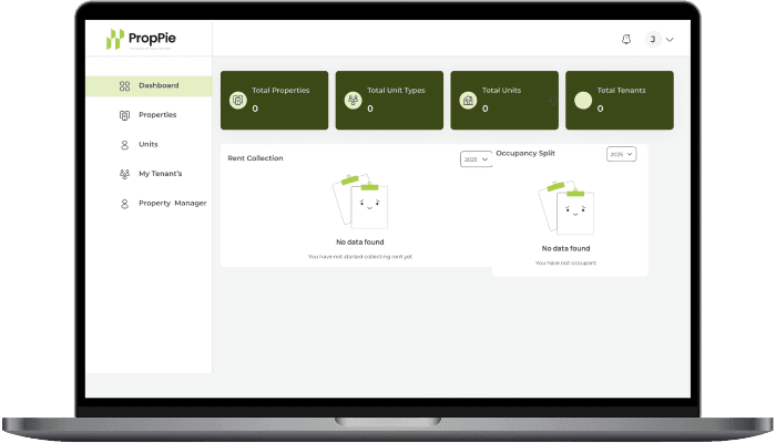 PropPie dashboard overview