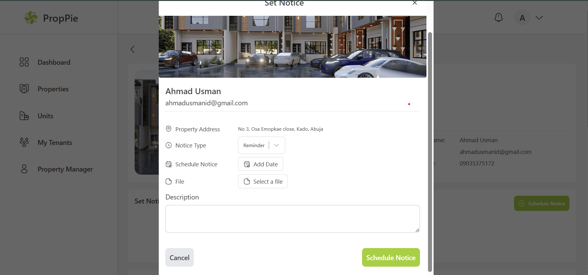 Digital lease & notices